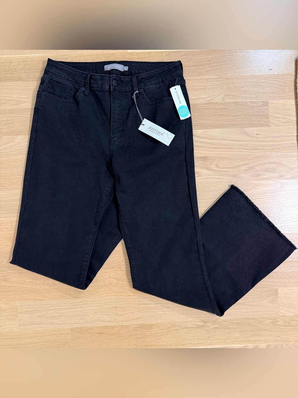 Just USA NWT Women’s Oliver High Rise Slim Bootcut Jeans Black Size 14